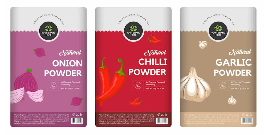 packaging for spices